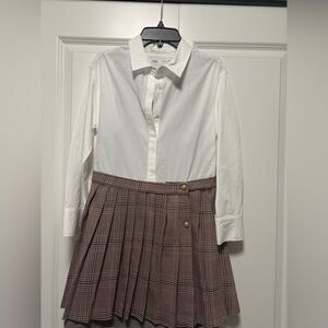 ZARA White Collared Button Shirt